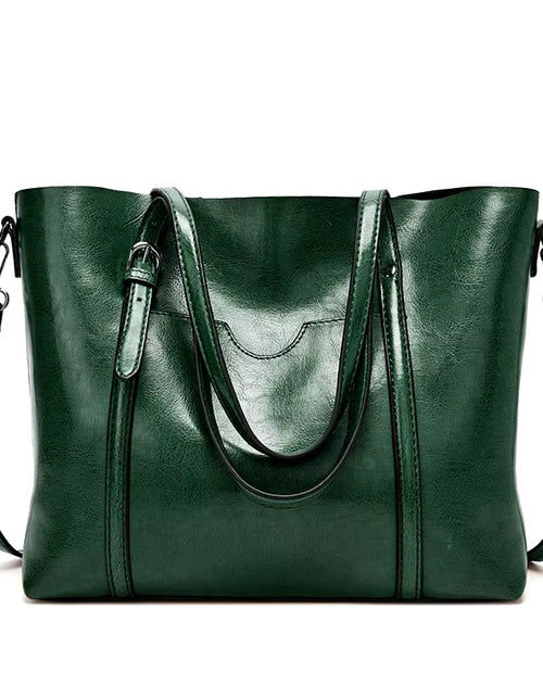 Load image into Gallery viewer, Shoulder Bags for Women Oil Wax Leather Handbag Tote Crossbody Bag Vintage Satchels Women Bags Designer Handbag High Quality
