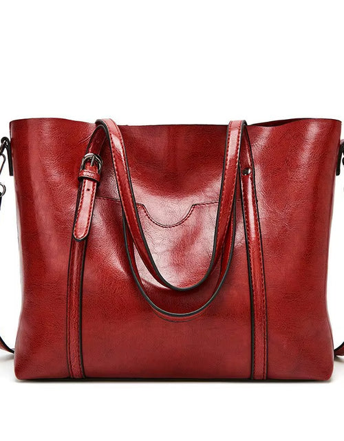 Load image into Gallery viewer, Shoulder Bags for Women Oil Wax Leather Handbag Tote Crossbody Bag Vintage Satchels Women Bags Designer Handbag High Quality
