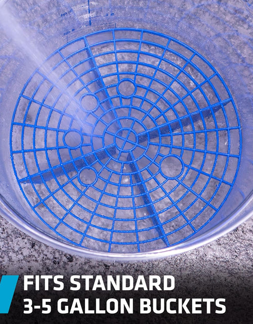 Load image into Gallery viewer, Automotive Bucket Insert Grit Trap for Car Wash and Detail Kits, Helps Remove Dirt and Debris from Microfiber, Mitts, Cloths, and Sponges, Blue
