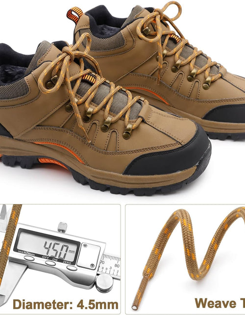Load image into Gallery viewer, round Work Boot Laces: Heavy Duty Hiking Shoe Laces for Boots 2 Pair
