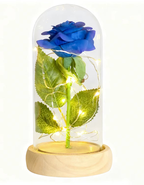 Load image into Gallery viewer, Gifts for Her Beauty and the Beast Eternal Rose in Glass Dome Artificial Forever Flower LED Light Mothers Day Gifts for Women
