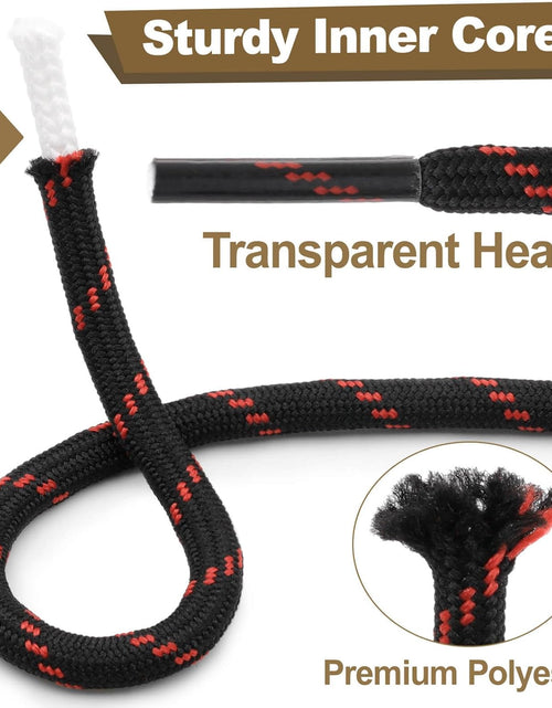 Load image into Gallery viewer, round Work Boot Laces: Heavy Duty Hiking Shoe Laces for Boots 2 Pair
