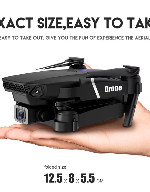 Load image into Gallery viewer, KDBFA 2024 New E88 Pro WIFI FPV Drone Wide Angle HD 4K 1080P Camera Height Hold RC Foldable Quadcopter Dron Helicopter Toys Gift
