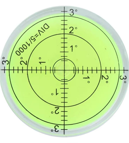 60Mmx12Mm PMMA Bubble Degree Mark Surface Level round for Measuring Tool