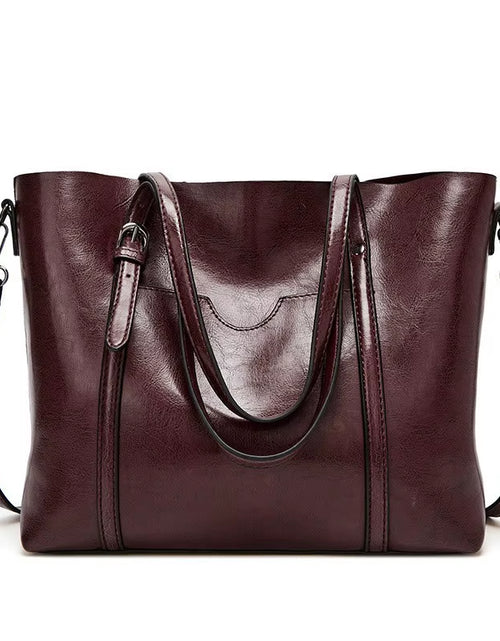 Load image into Gallery viewer, Shoulder Bags for Women Oil Wax Leather Handbag Tote Crossbody Bag Vintage Satchels Women Bags Designer Handbag High Quality
