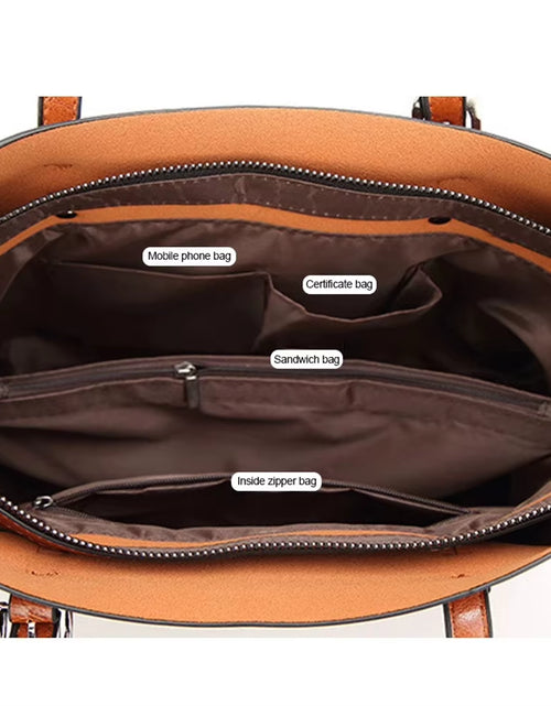 Load image into Gallery viewer, Shoulder Bags for Women Oil Wax Leather Handbag Tote Crossbody Bag Vintage Satchels Women Bags Designer Handbag High Quality

