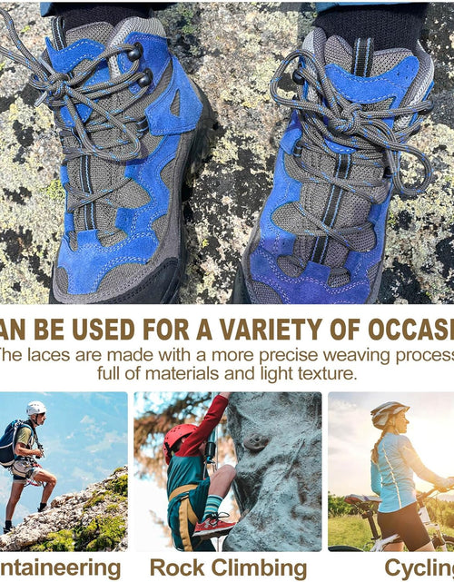 Load image into Gallery viewer, round Work Boot Laces: Heavy Duty Hiking Shoe Laces for Boots 2 Pair
